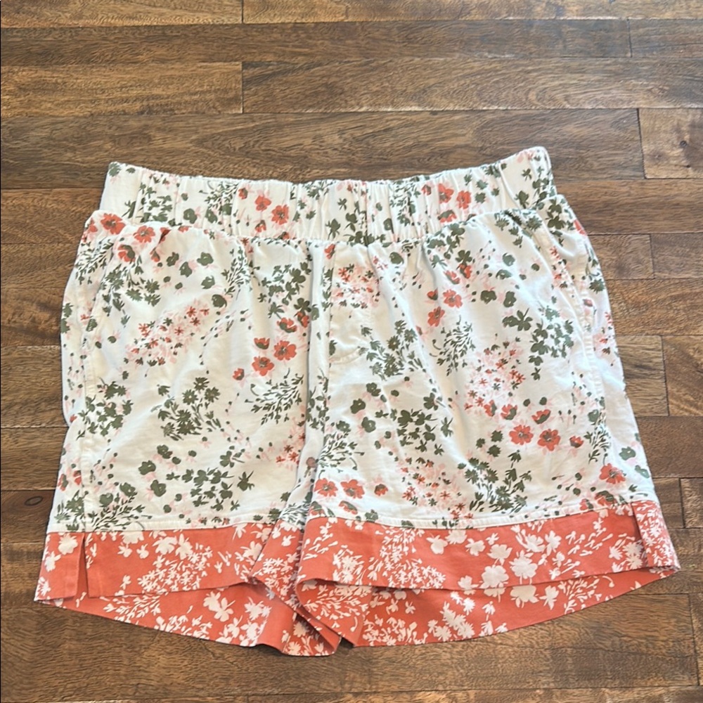 Pact Women's High Waist Floral Staycation Shorts XS